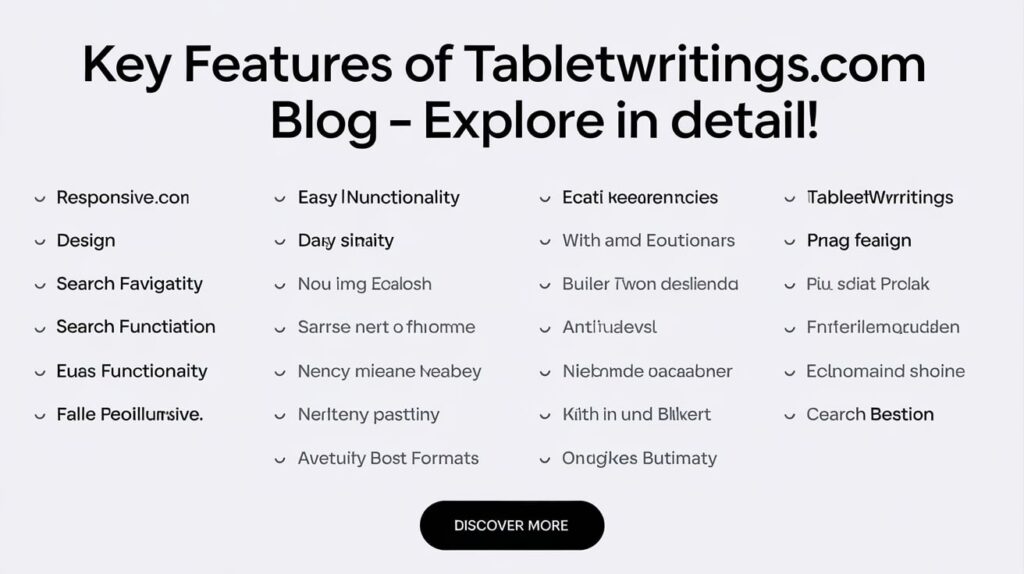 Key Features of TabletWritings.com Blog – Explore In Detail!