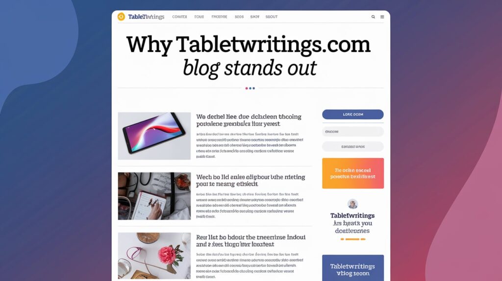 Why TabletWritings.com Blog Stands Out?