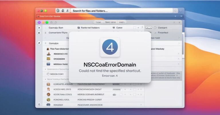 errordomain=nscocoaerrordomain&errormessage=could not find the specified shortcut.&errorcode=4